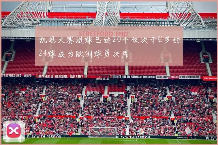 凯恩大赛进球已达20个仅次于C罗的24球成为欧洲球员次席
